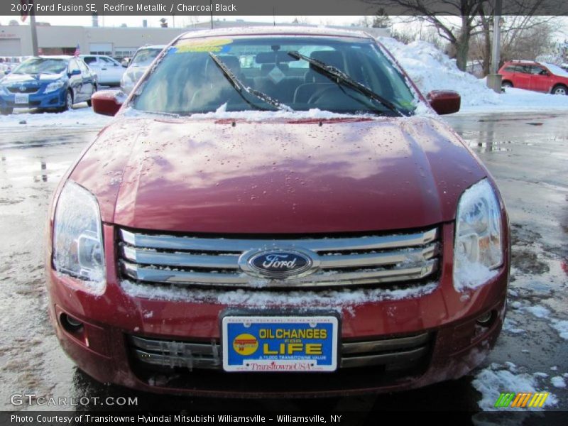 Redfire Metallic / Charcoal Black 2007 Ford Fusion SE