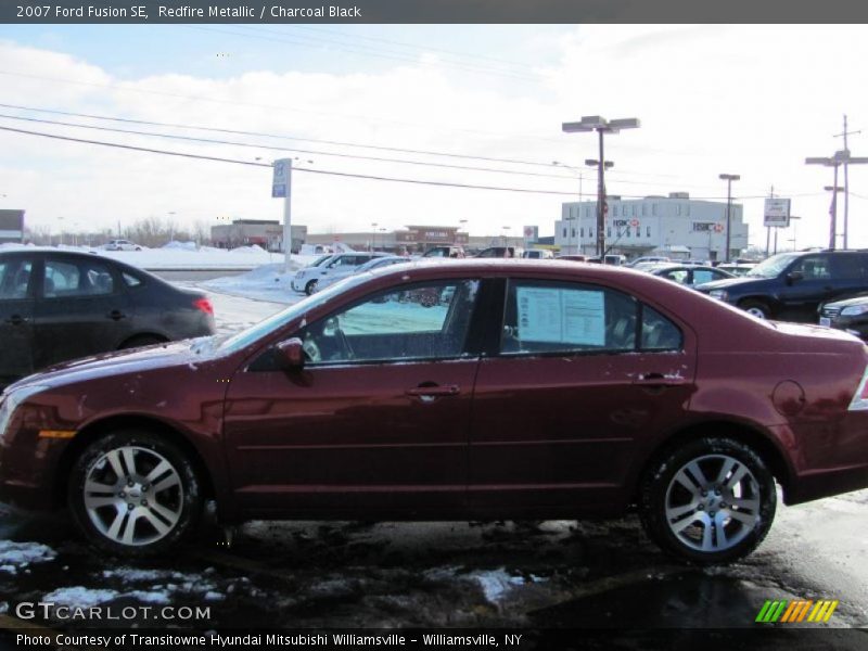 Redfire Metallic / Charcoal Black 2007 Ford Fusion SE