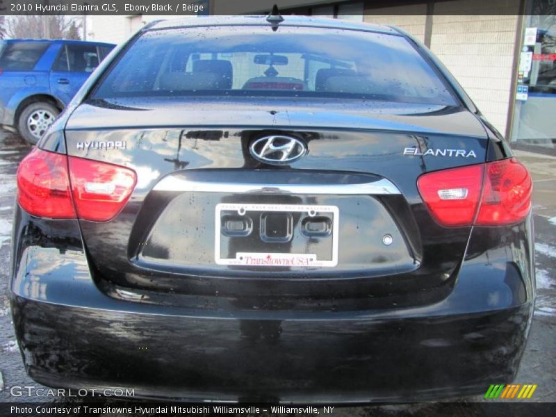 Ebony Black / Beige 2010 Hyundai Elantra GLS
