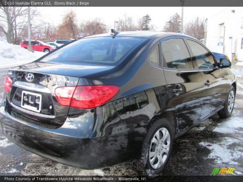 Ebony Black / Beige 2010 Hyundai Elantra GLS