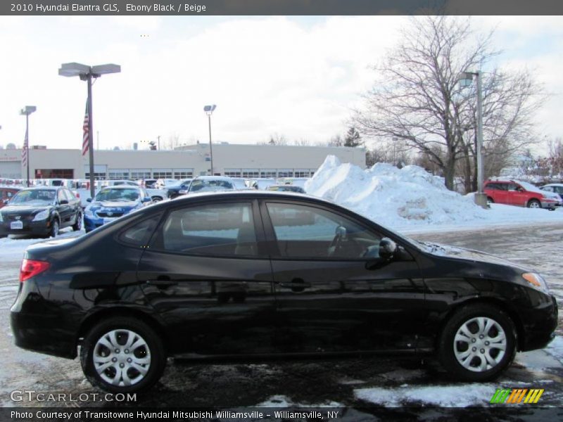 Ebony Black / Beige 2010 Hyundai Elantra GLS
