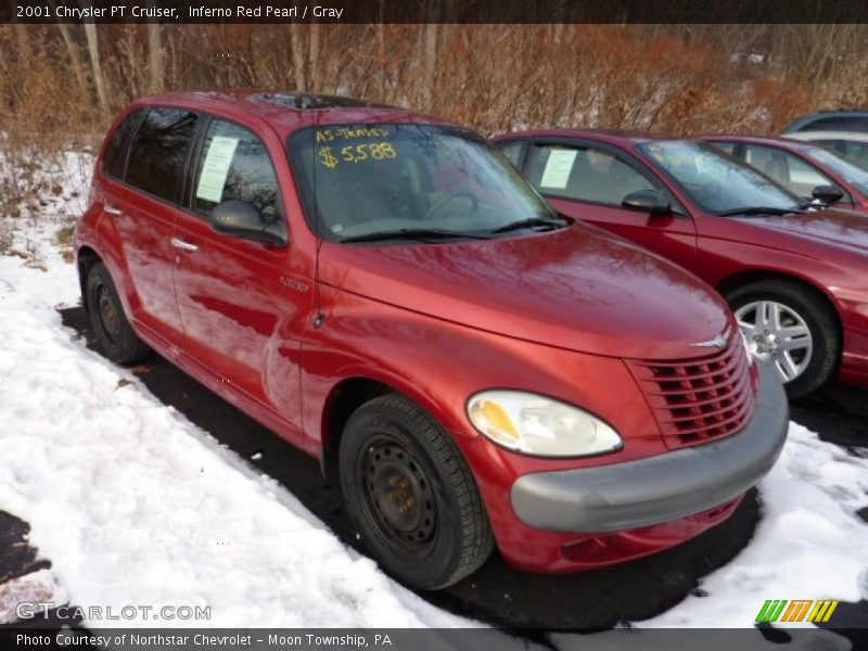 Inferno Red Pearl / Gray 2001 Chrysler PT Cruiser