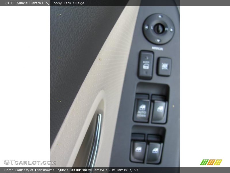 Ebony Black / Beige 2010 Hyundai Elantra GLS