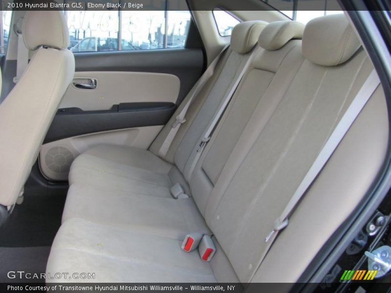 Ebony Black / Beige 2010 Hyundai Elantra GLS