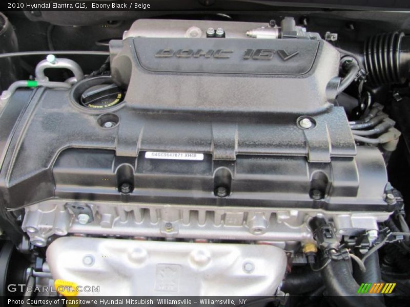 Ebony Black / Beige 2010 Hyundai Elantra GLS