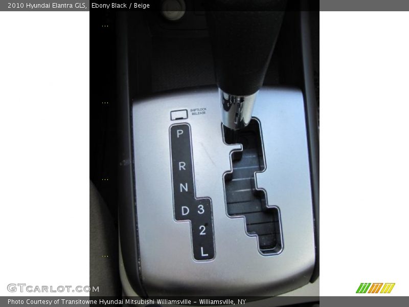 Ebony Black / Beige 2010 Hyundai Elantra GLS