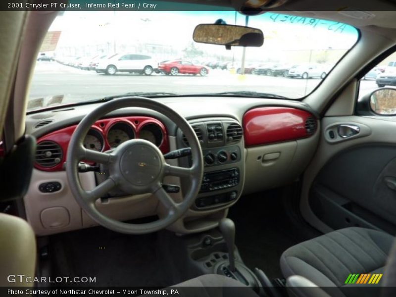 Inferno Red Pearl / Gray 2001 Chrysler PT Cruiser