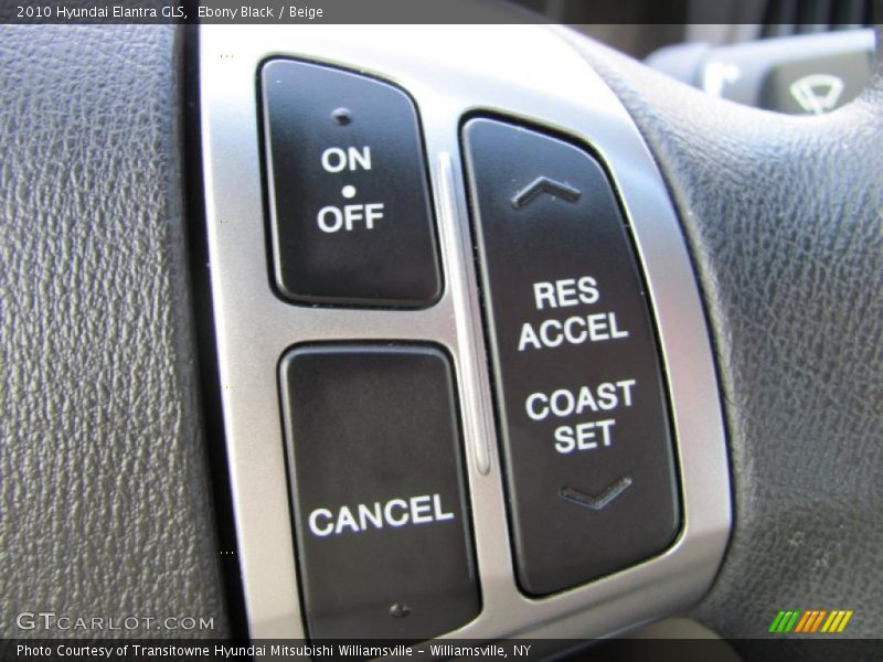 Ebony Black / Beige 2010 Hyundai Elantra GLS