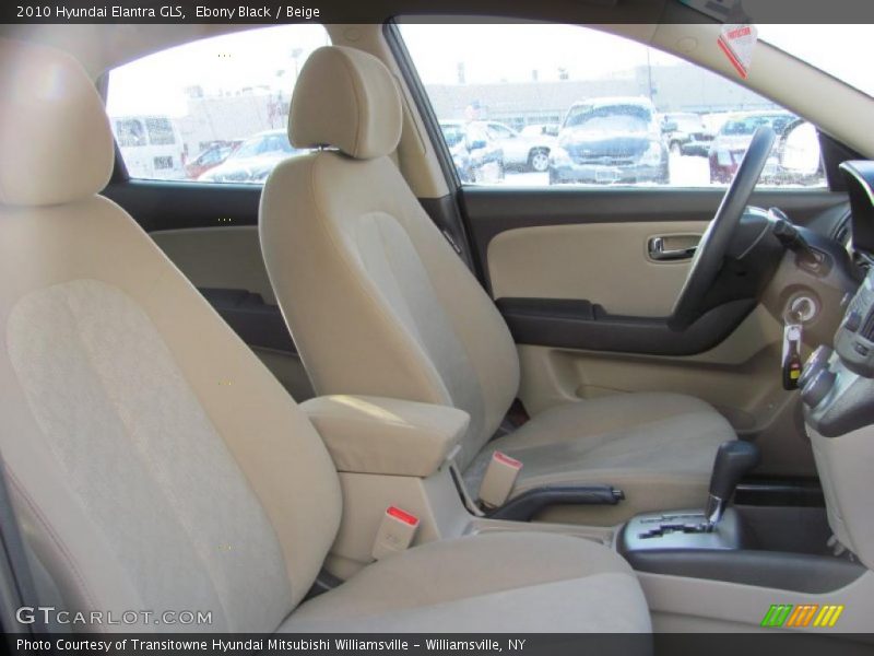 Ebony Black / Beige 2010 Hyundai Elantra GLS