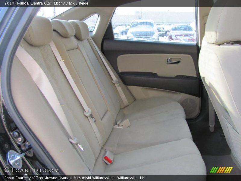 Ebony Black / Beige 2010 Hyundai Elantra GLS