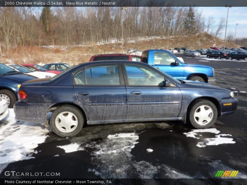 Navy Blue Metallic / Neutral 2000 Chevrolet Malibu LS Sedan