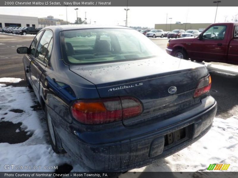 Navy Blue Metallic / Neutral 2000 Chevrolet Malibu LS Sedan