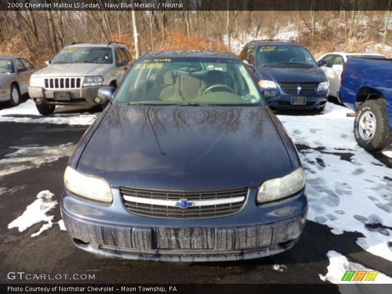 Navy Blue Metallic / Neutral 2000 Chevrolet Malibu LS Sedan