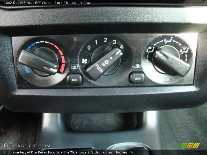 Controls of 2002 Stratus R/T Coupe