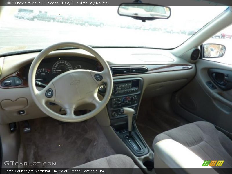 Navy Blue Metallic / Neutral 2000 Chevrolet Malibu LS Sedan