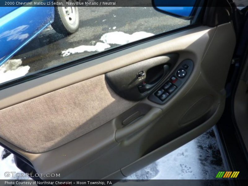 Navy Blue Metallic / Neutral 2000 Chevrolet Malibu LS Sedan
