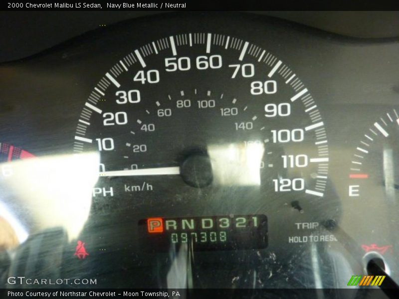 Navy Blue Metallic / Neutral 2000 Chevrolet Malibu LS Sedan