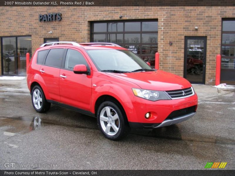 Phoenix Red / Black 2007 Mitsubishi Outlander XLS
