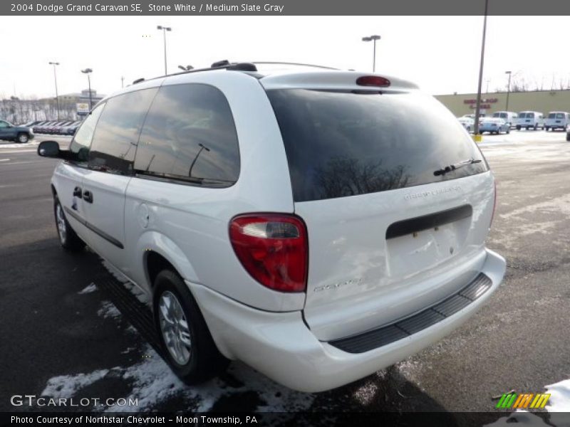 Stone White / Medium Slate Gray 2004 Dodge Grand Caravan SE