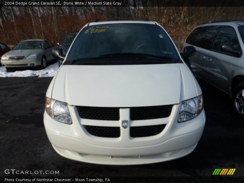 Stone White / Medium Slate Gray 2004 Dodge Grand Caravan SE