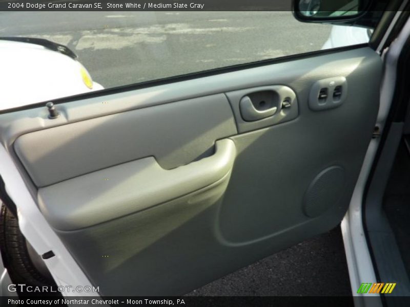 Stone White / Medium Slate Gray 2004 Dodge Grand Caravan SE