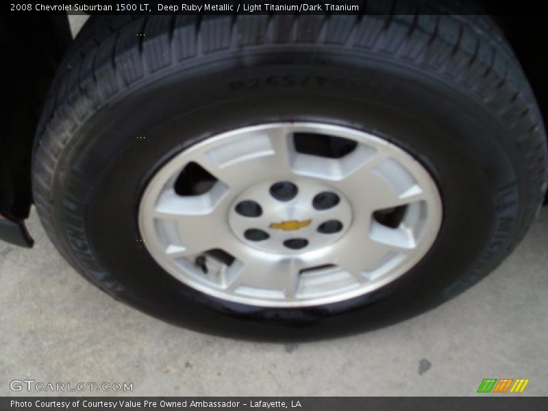 Deep Ruby Metallic / Light Titanium/Dark Titanium 2008 Chevrolet Suburban 1500 LT