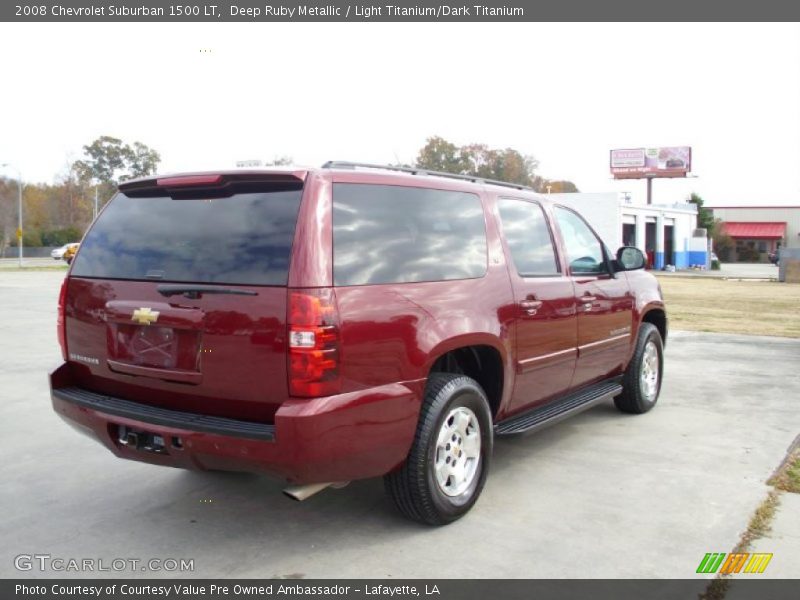 Deep Ruby Metallic / Light Titanium/Dark Titanium 2008 Chevrolet Suburban 1500 LT
