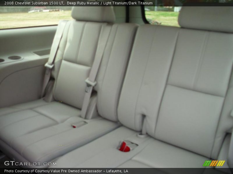 Deep Ruby Metallic / Light Titanium/Dark Titanium 2008 Chevrolet Suburban 1500 LT