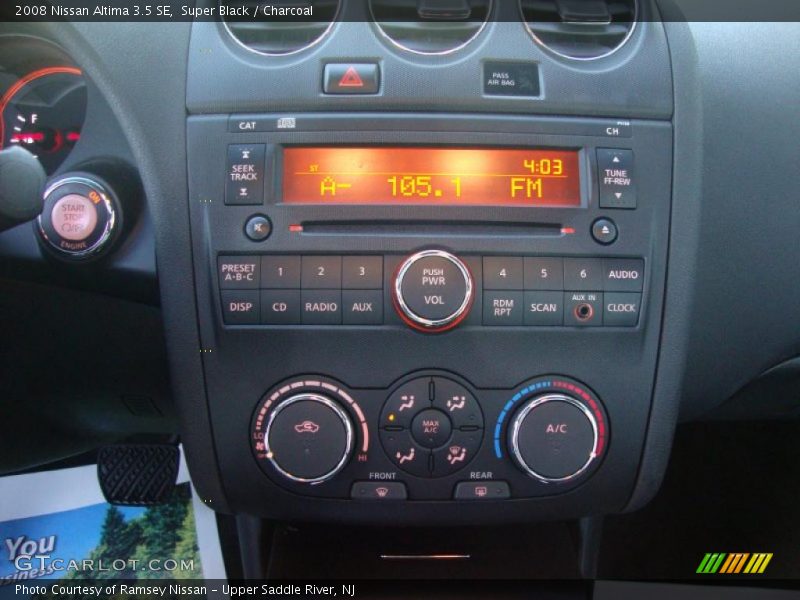 Super Black / Charcoal 2008 Nissan Altima 3.5 SE