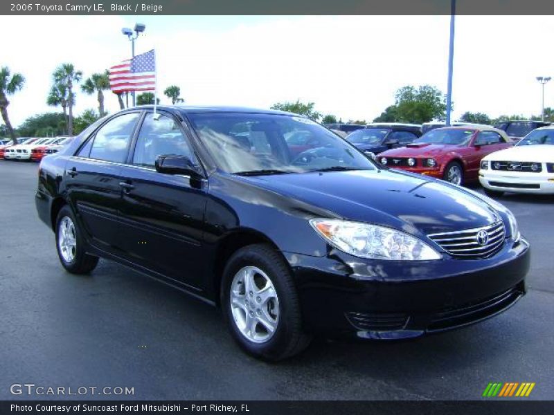 Black / Beige 2006 Toyota Camry LE