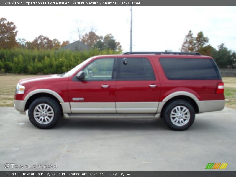 Redfire Metallic / Charcoal Black/Camel 2007 Ford Expedition EL Eddie Bauer