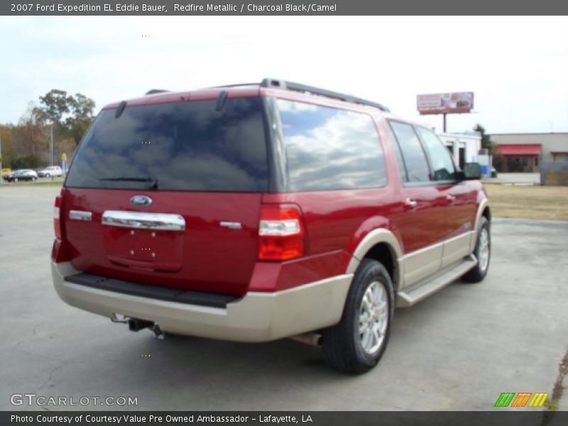 Redfire Metallic / Charcoal Black/Camel 2007 Ford Expedition EL Eddie Bauer