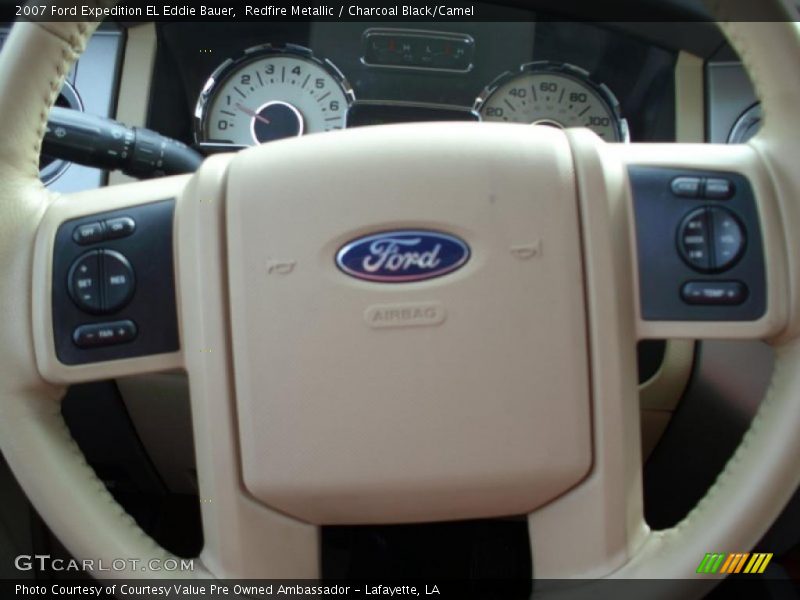 Redfire Metallic / Charcoal Black/Camel 2007 Ford Expedition EL Eddie Bauer