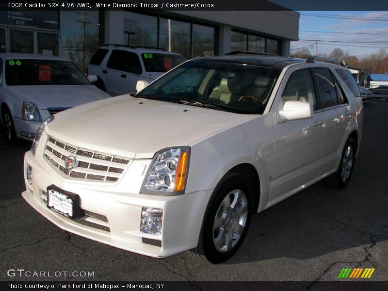 White Diamond Tricoat / Cashmere/Cocoa 2008 Cadillac SRX 4 V6 AWD