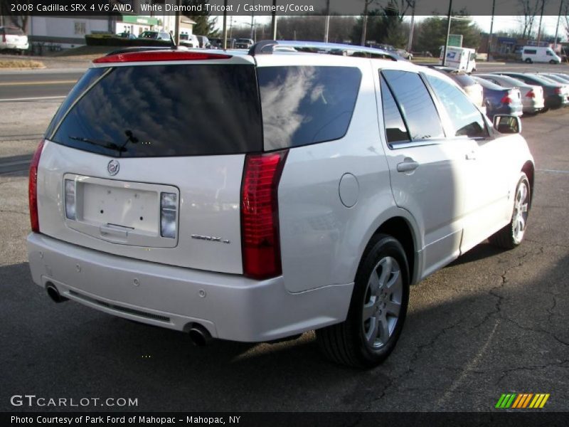 White Diamond Tricoat / Cashmere/Cocoa 2008 Cadillac SRX 4 V6 AWD