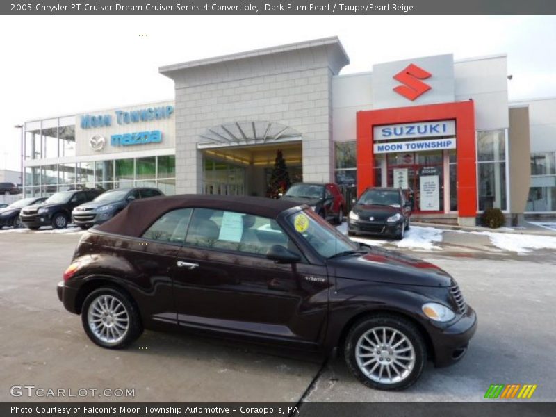 Dark Plum Pearl / Taupe/Pearl Beige 2005 Chrysler PT Cruiser Dream Cruiser Series 4 Convertible