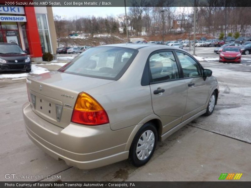 Cool Beige Metallic / Black 2006 Suzuki Aerio AWD Sedan