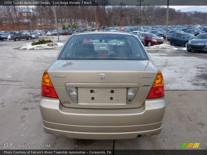 Cool Beige Metallic / Black 2006 Suzuki Aerio AWD Sedan