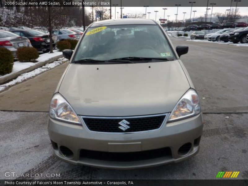 Cool Beige Metallic / Black 2006 Suzuki Aerio AWD Sedan
