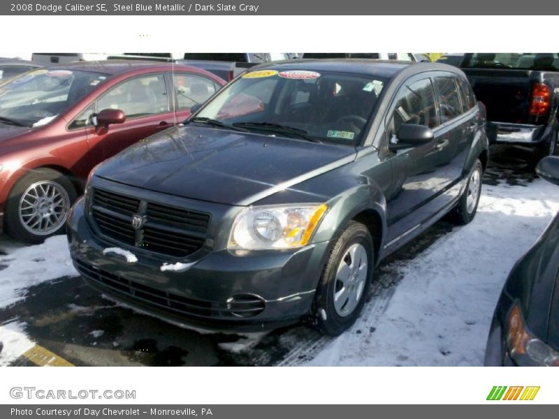 Steel Blue Metallic / Dark Slate Gray 2008 Dodge Caliber SE