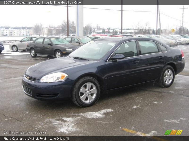 Imperial Blue Metallic / Gray 2007 Chevrolet Impala LT
