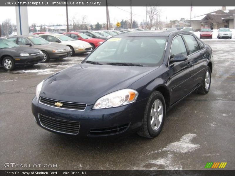 Imperial Blue Metallic / Gray 2007 Chevrolet Impala LT