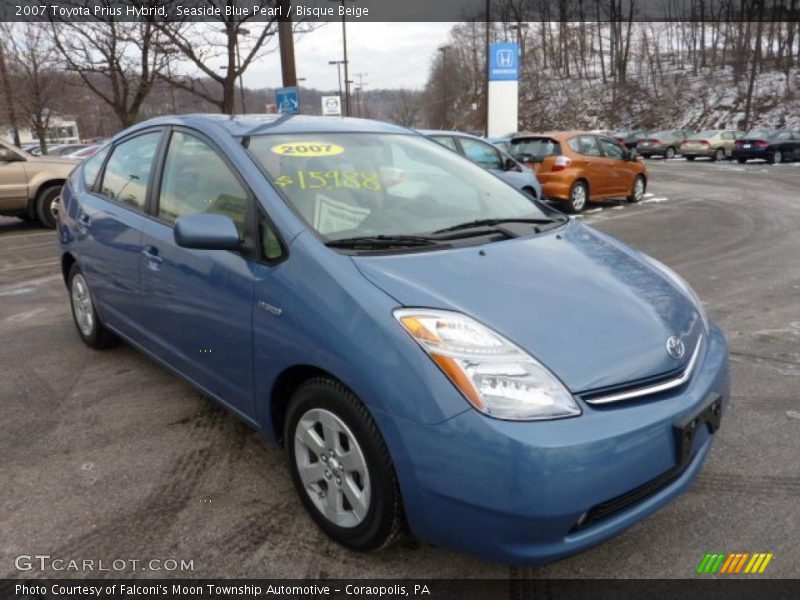 Seaside Blue Pearl / Bisque Beige 2007 Toyota Prius Hybrid