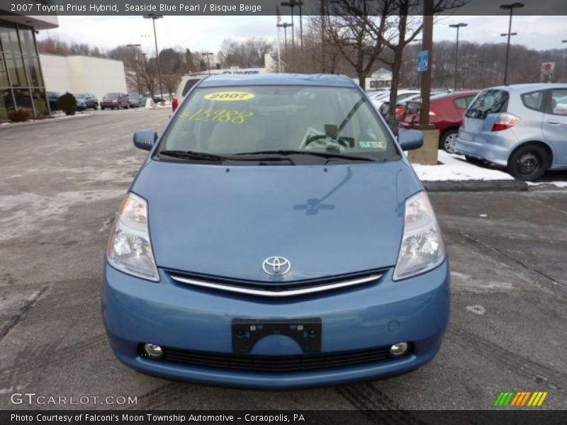 Seaside Blue Pearl / Bisque Beige 2007 Toyota Prius Hybrid