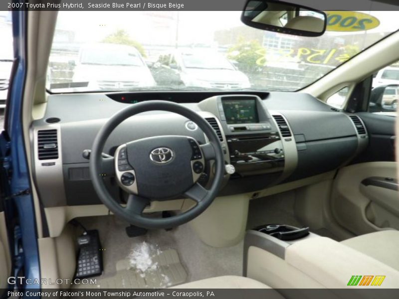 Seaside Blue Pearl / Bisque Beige 2007 Toyota Prius Hybrid