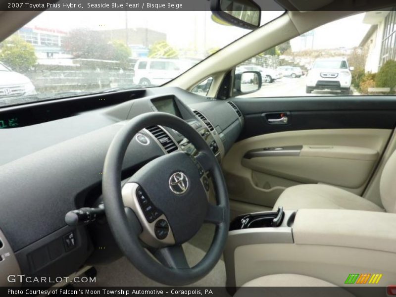 Seaside Blue Pearl / Bisque Beige 2007 Toyota Prius Hybrid