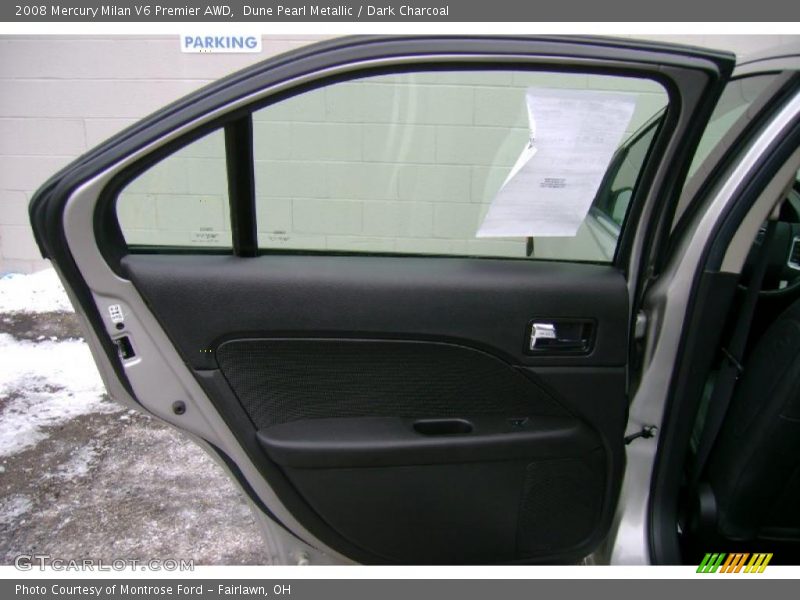 Dune Pearl Metallic / Dark Charcoal 2008 Mercury Milan V6 Premier AWD