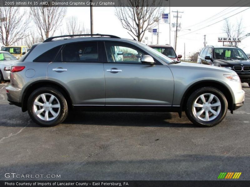 Diamond Graphite Gray / Graphite 2005 Infiniti FX 35 AWD