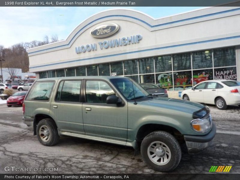 Evergreen Frost Metallic / Medium Prairie Tan 1998 Ford Explorer XL 4x4