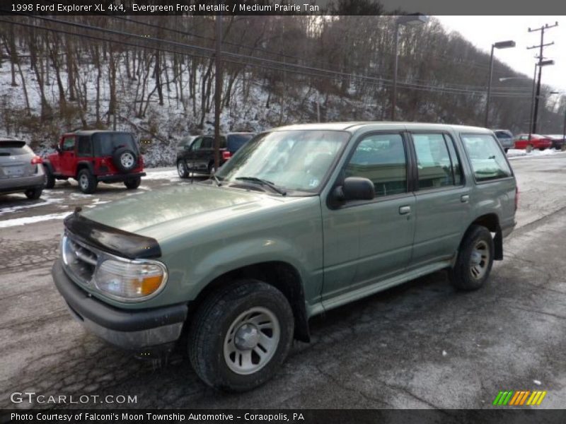 Evergreen Frost Metallic / Medium Prairie Tan 1998 Ford Explorer XL 4x4